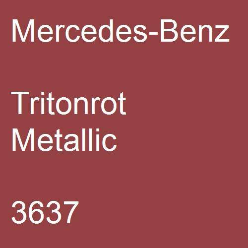 Mercedes-Benz, Tritonrot Metallic, 3637.